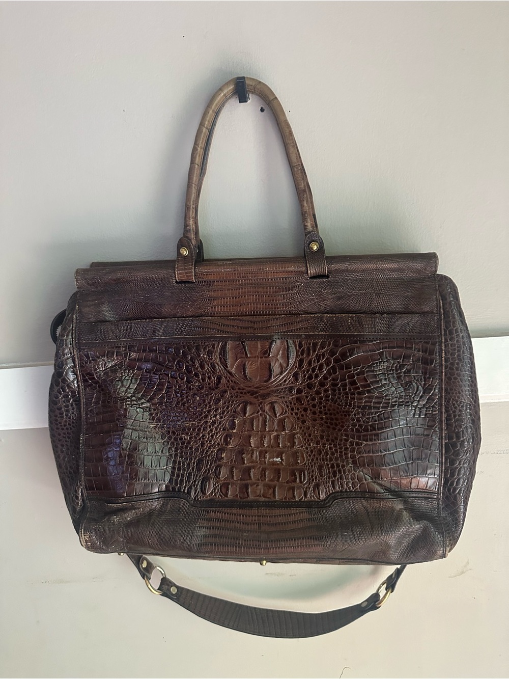 Brahmin Brown Leather Briefcase - Classic Work Bag